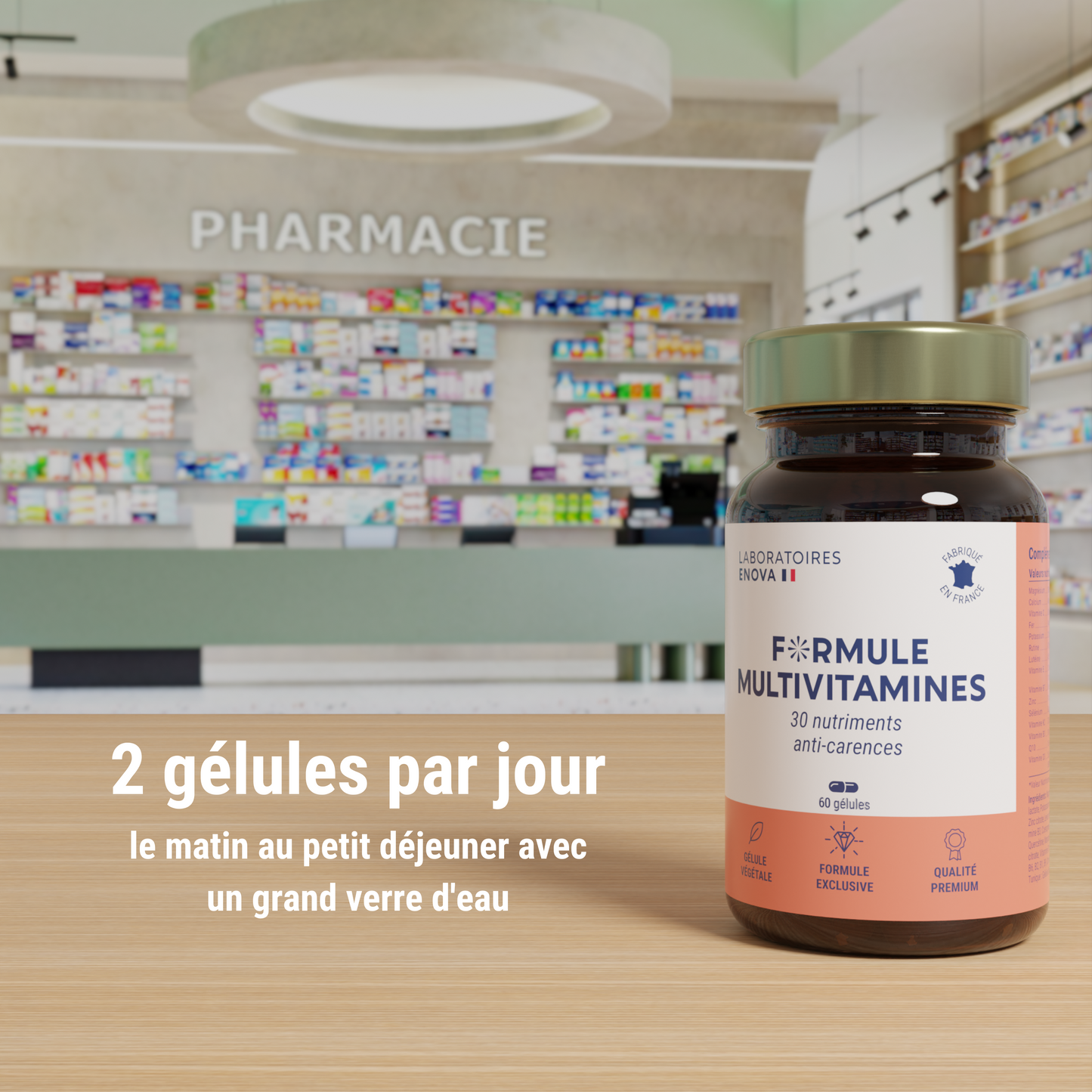 FORMULE MULTIVITAMINES et Minéraux 30 Nutriments