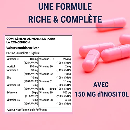 FORMULE CONCEPTION - 60 Jours - Fertilité Femme, Vitamine Grossesse