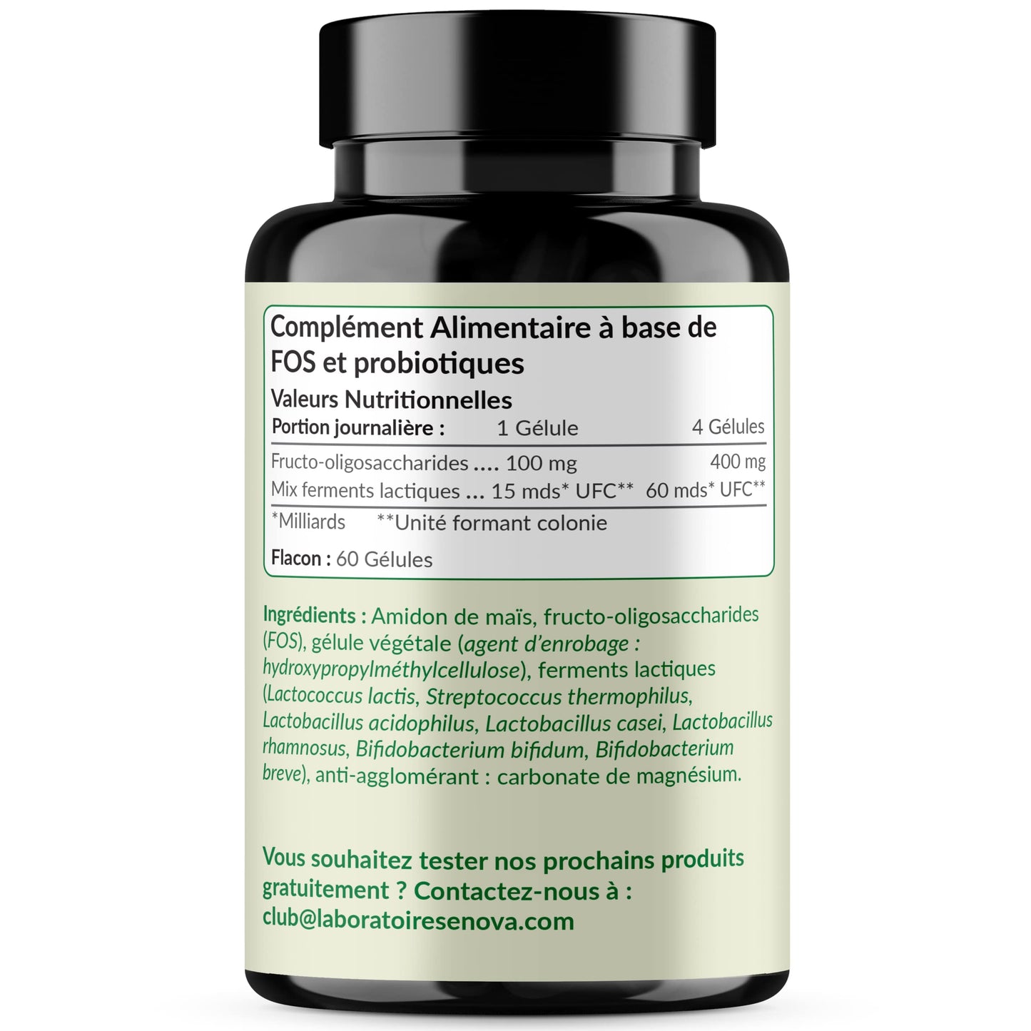 PROBIOTIQUE FLORE INTESTINALE - 7 Souches de Bactéries avec Lactobacillus & Bifidobacterium