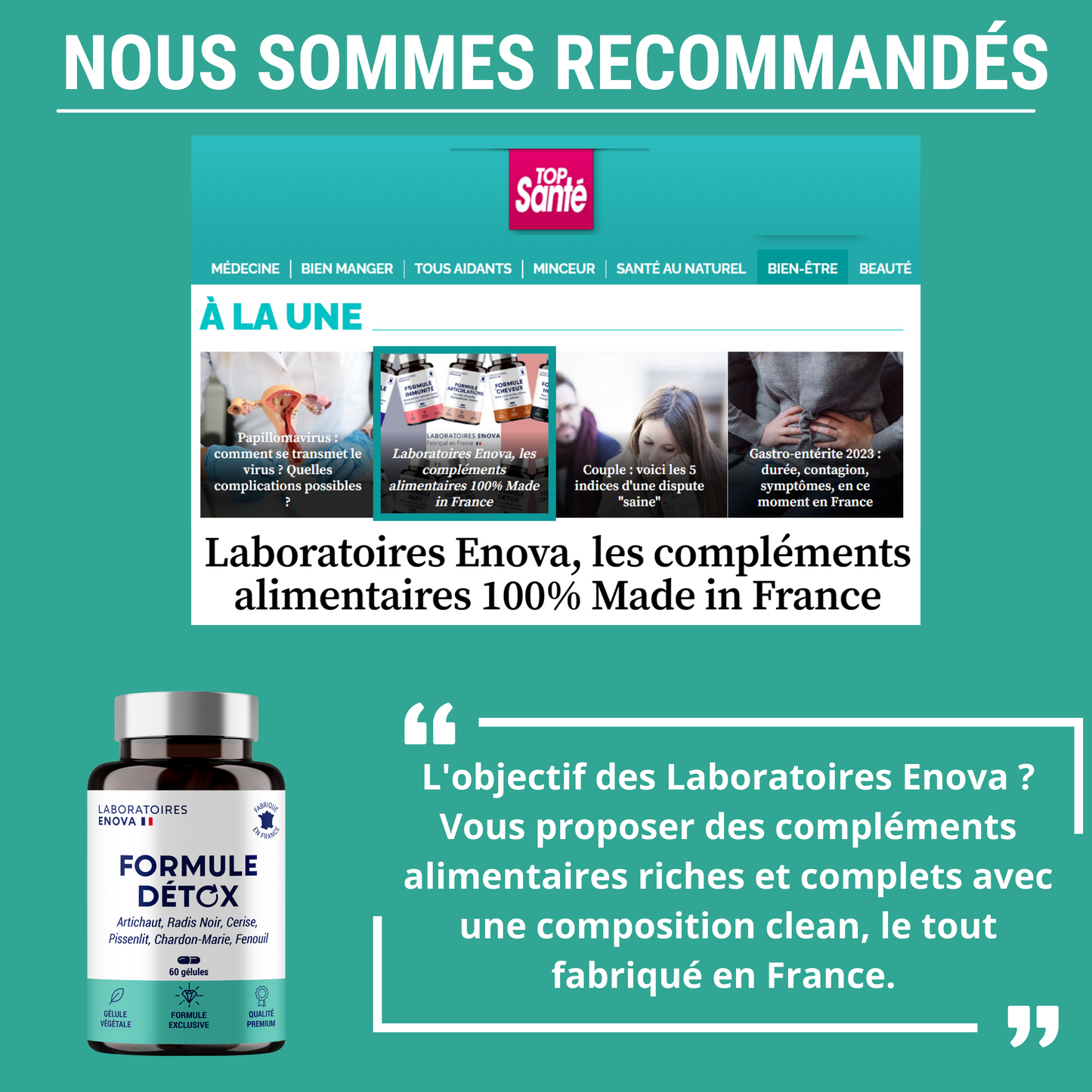 FORMULE DETOX - Détoxifiant Foie et Intestin