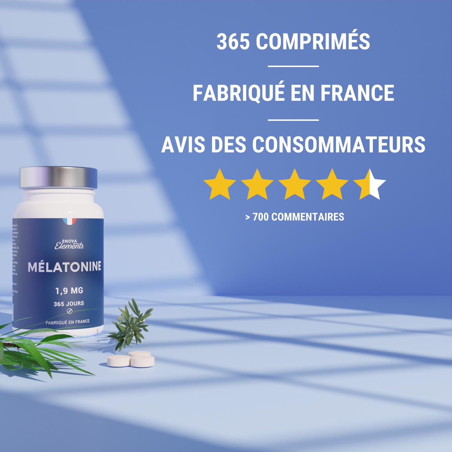 MÉLATONINE 1,9MG - Endormissement, Sommeil, Jetlag