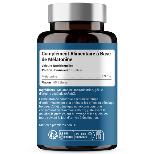MELATONINE 1,9MG - Endormissement, Sommeil, Jetlag
