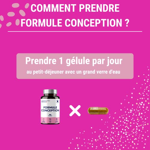 FORMULE CONCEPTION - 60 Jours - Fertilité Femme, Vitamine Grossesse