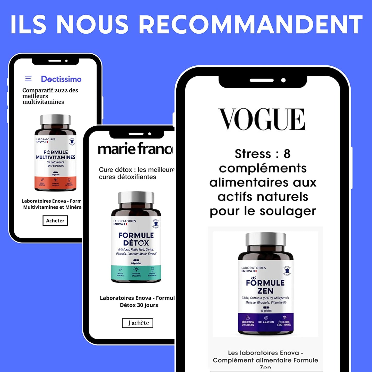 COLLAGÈNE MARIN PUR + Vitamine A et E - Peau, Anti-rides, Articulations