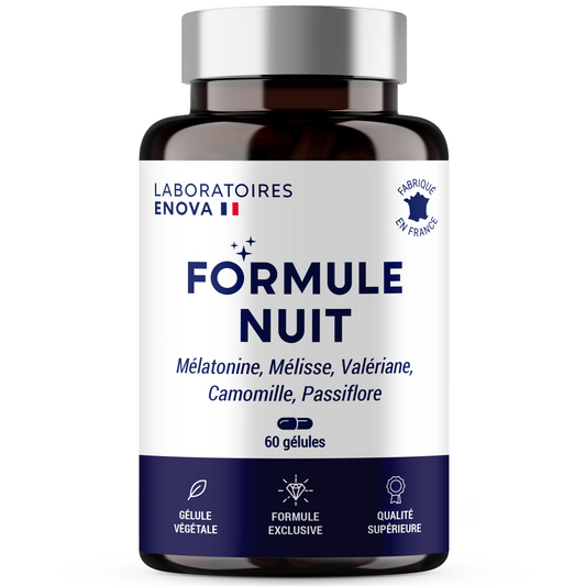 FORMULE NUIT - Mélatonine 1,9 mg + Plantes -