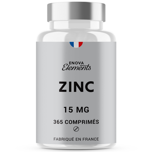 ZINC 15MG - Immunité, Cheveux, Peau, Ongles, Fonctions Cognitives
